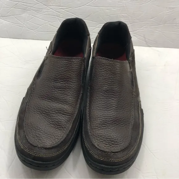 Merrell Shoes Size 9.5 Performance Espresso Slip On Loafers Brown Leather