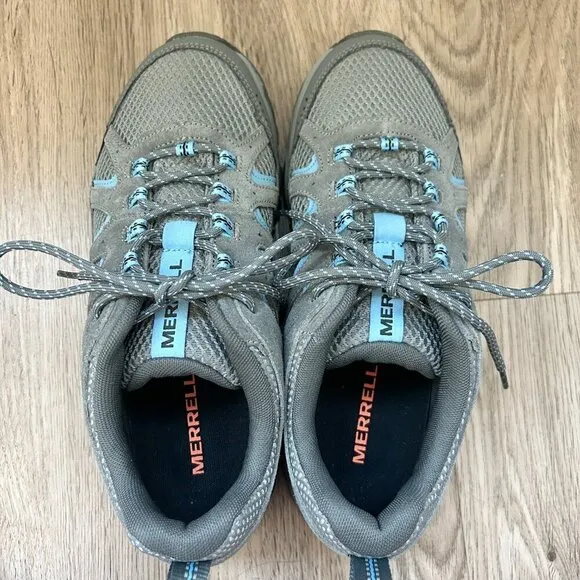 Merrell Women's Oakcreek Hiking Shoes in Paloma Gray Blue Size 9
