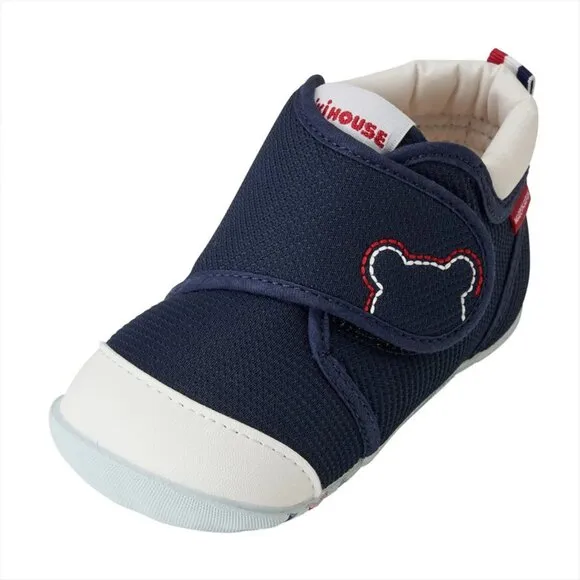 Miki House My First Walker Toddler Shoes Navy Blue (Size 7 / 13.5cm)