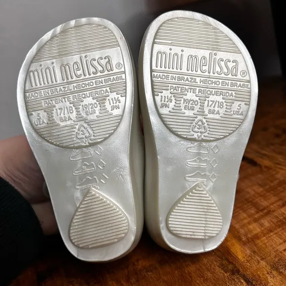 Mini Melissa Ultragirl Stars Baby Shining-Beige-Gold Us Size 5