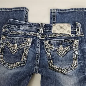 Miss Me embroidered boot cut jeans size 25