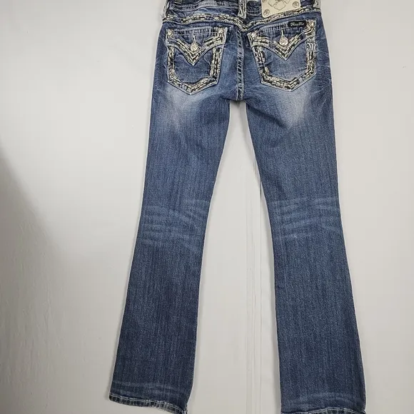 Miss Me embroidered boot cut jeans size 25
