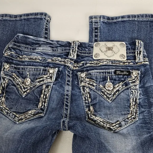 Miss Me embroidered boot cut jeans size 25