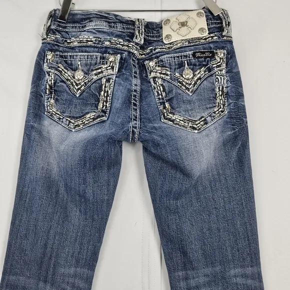 Miss Me embroidered boot cut jeans size 25