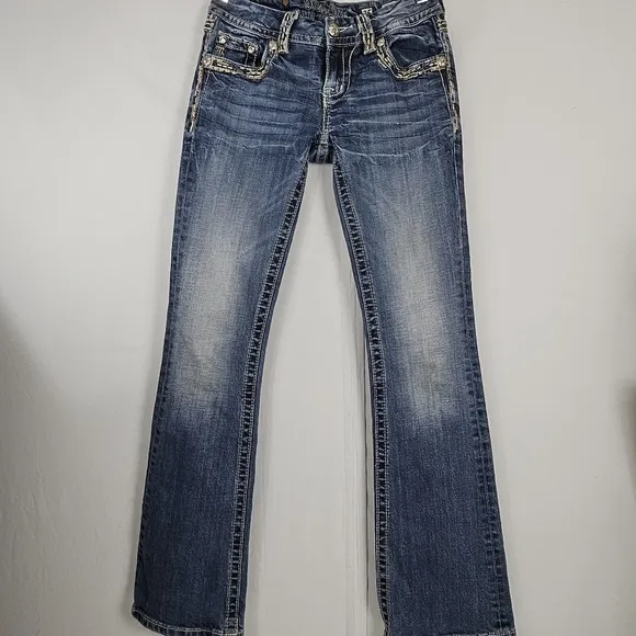 Miss Me embroidered boot cut jeans size 25