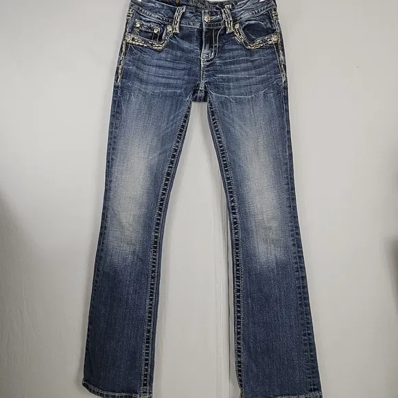 Miss Me embroidered boot cut jeans size 25