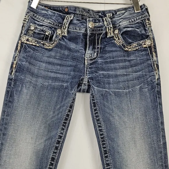 Miss Me embroidered boot cut jeans size 25