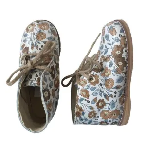 Mon Petit Shoes x Rylee   Cru Floral Lace Up Boots - Bloom - 9