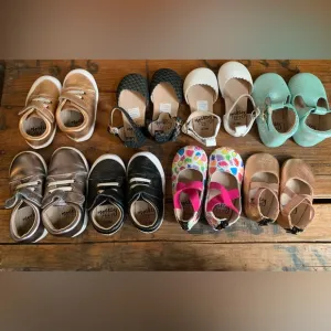 Monkey feet shoes, lot of 8 sets, size 12-18 months
