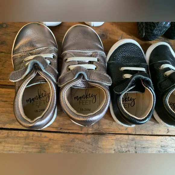 Monkey feet shoes, lot of 8 sets, size 12-18 months