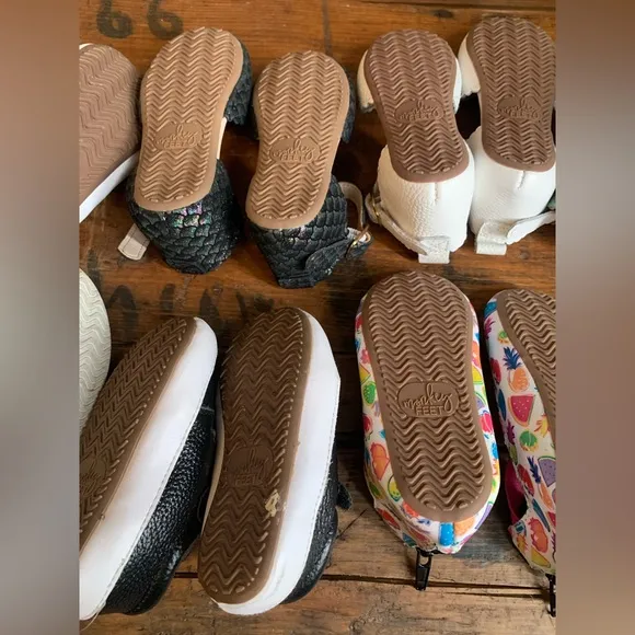 Monkey feet shoes, lot of 8 sets, size 12-18 months