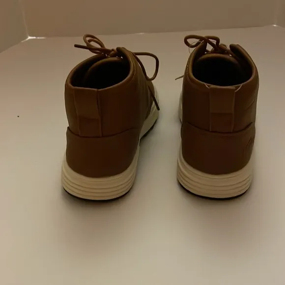MOSSIMO brown shoes, size 2. All man made material. Unisex, lace up, rubber sole