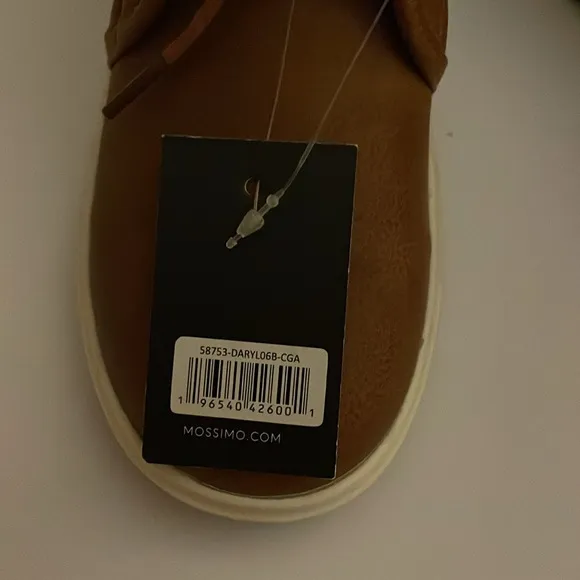 MOSSIMO brown shoes, size 2. All man made material. Unisex, lace up, rubber sole