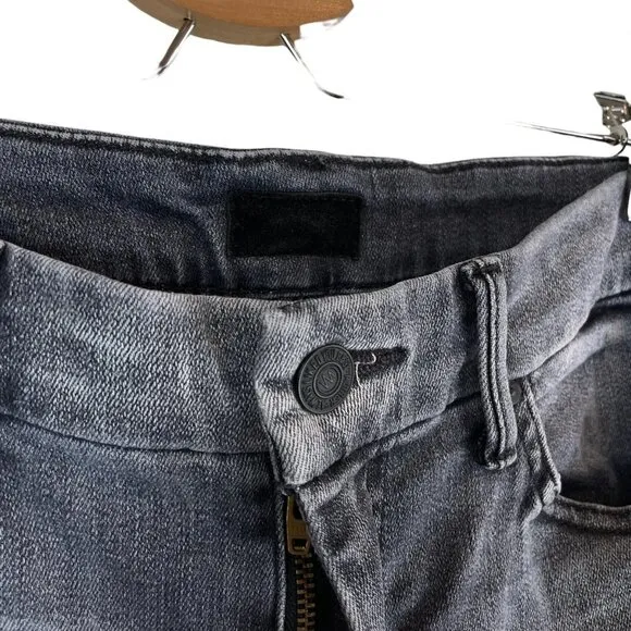Mother High Waist Looker Skinny Ankle Jeans Miss Moody Two Shoes Racer 28