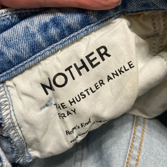 Mother Jeans The Hustler Ankle Fray size 28