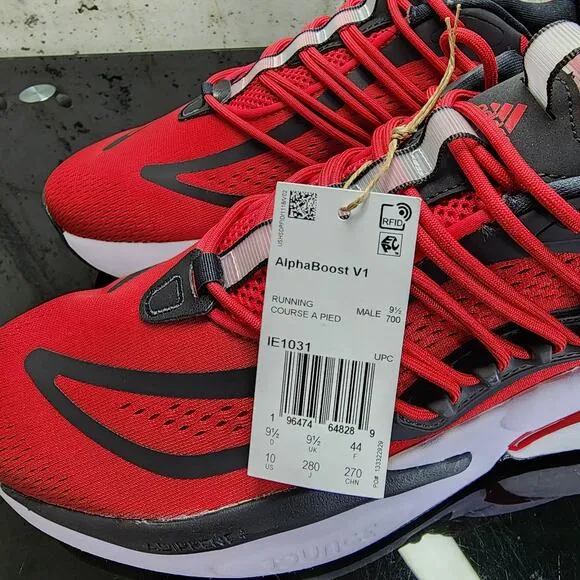 MSRP $130 Louisville Alphaboost V1 Shoes Men's 10 Red/Black