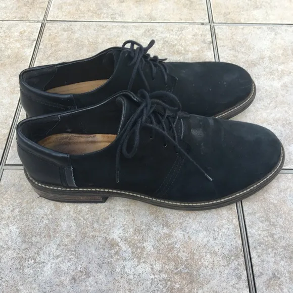 Naot Chief black suede leather lace up shoes 45
