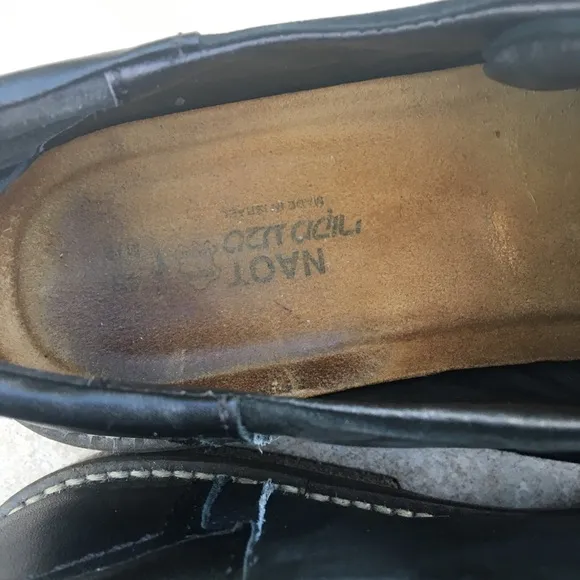 Naot Chief black suede leather lace up shoes 45