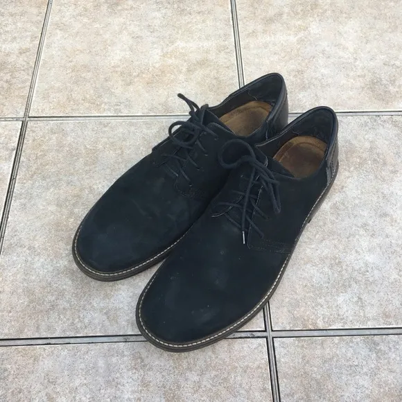 Naot Chief black suede leather lace up shoes 45