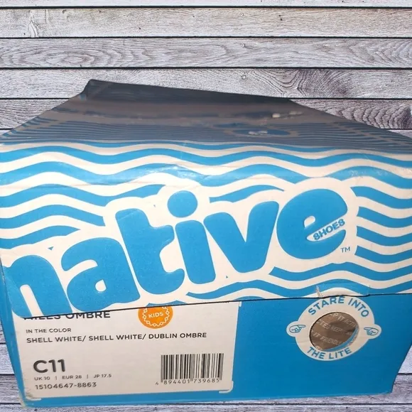 NATIVE Kids’ NWT Shoes Miles Ombre