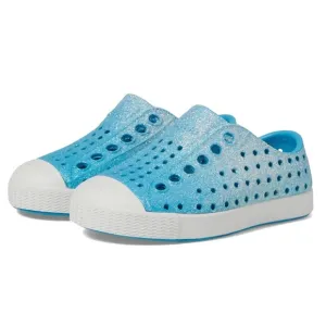 Native Shoes Jefferson Bling Blue Coastal Maria Bling Shell White Size 2