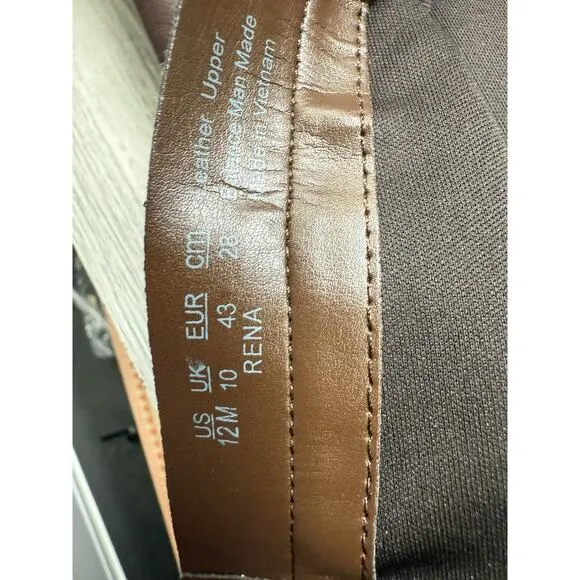 Naturalizer Women's Rena Knee High Block Heel Riding Boots in cider brown 12M