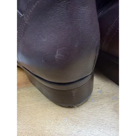 Naturalizer Women's Rena Knee High Block Heel Riding Boots in cider brown 12M