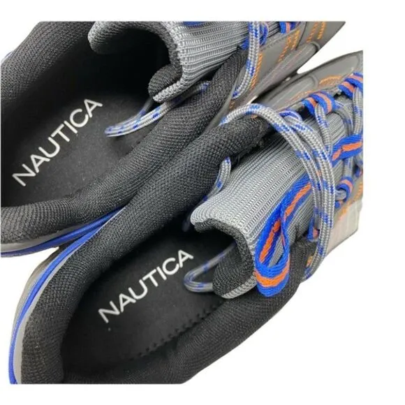 Nautica Shoes Mens 10 Low Hiker Yuri Blue Mesh Performance Camp Hike Performance