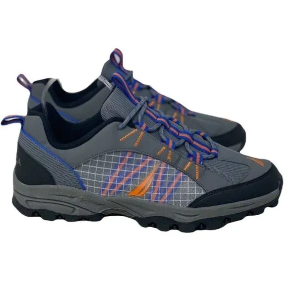 Nautica Shoes Mens 10 Low Hiker Yuri Blue Mesh Performance Camp Hike Performance