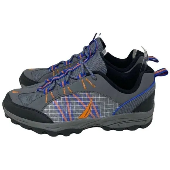 Nautica Shoes Mens 10 Low Hiker Yuri Blue Mesh Performance Camp Hike Performance