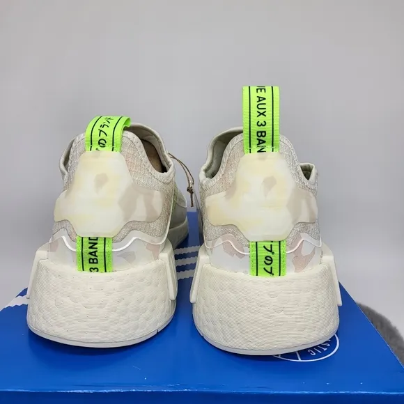 New Adidas NMD_R1 TR 'Off White Solar Green Camo' Men's Running Shoes Size 10