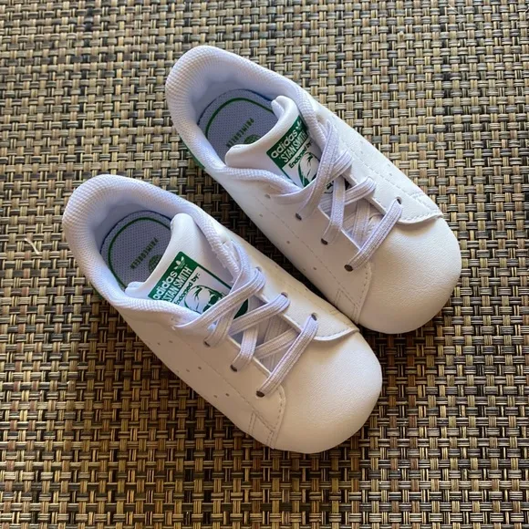NEW adidas Stan Smith White Crib Sneakers Shoes