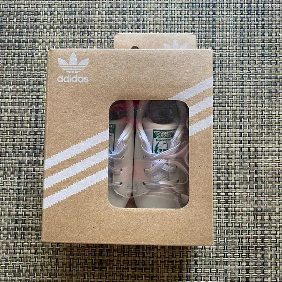 NEW adidas Stan Smith White Crib Sneakers Shoes