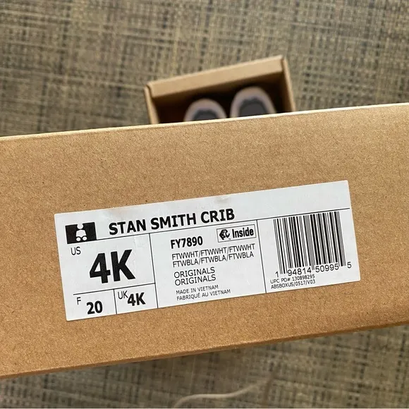 NEW adidas Stan Smith White Crib Sneakers Shoes