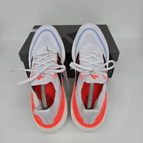 New adidas Ultra Boost Light HQ6351 White Black Solar Red Men’s Shoes Size 11.5