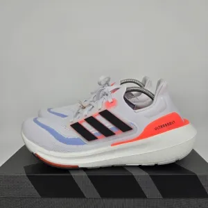 New adidas Ultra Boost Light HQ6351 White Black Solar Red Men’s Shoes Size 9