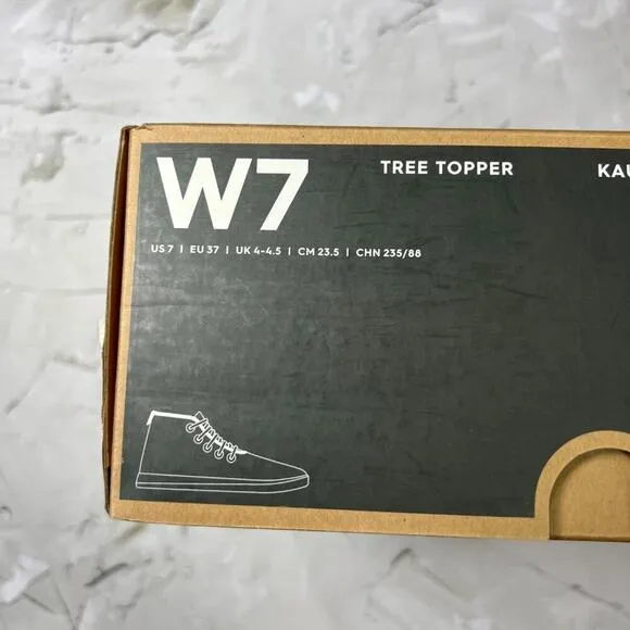 NEW Allbirds Tree Topper WOMENS 7 High Top Sneakers Shoes Kauri Jo Black White