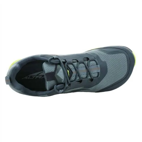 NEW ALTRA men's lone peak all weather trail running shoes in grey/lime
