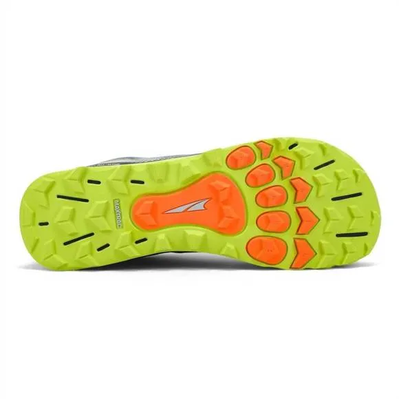 NEW ALTRA men's lone peak all weather trail running shoes in grey/lime