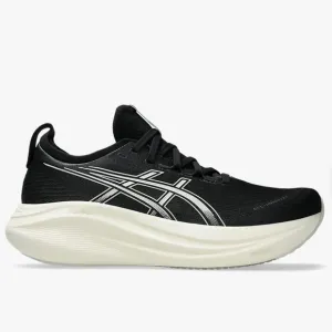 New ASICS GEL-NIMBUS 27 Men’s Size 9.5 WIDE Running Shoes Black/Lake Grey