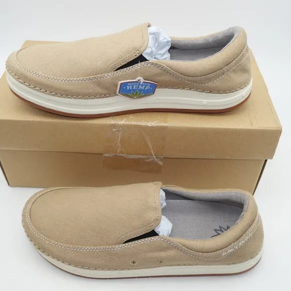 NEW Astral Hemp Baker Desert Khaki  Slip on Water Shoes Men's 8 Women's 9