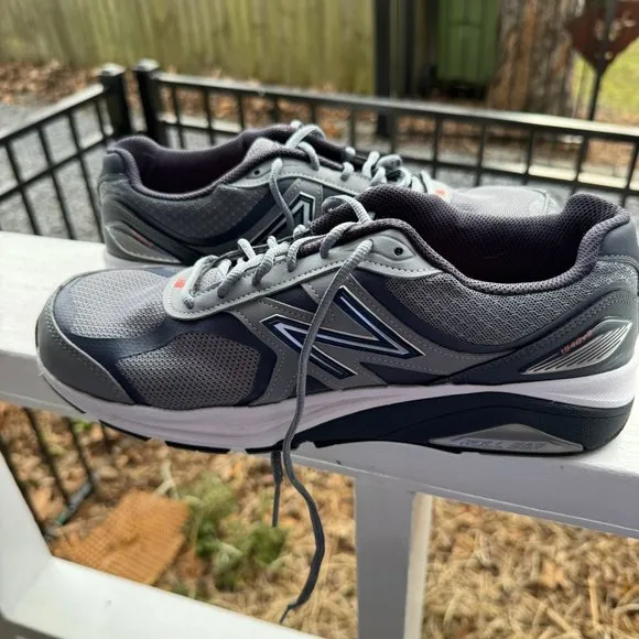 New Balance 1540v3 Mens Running Shoes 11 Gray/Blue Mesh Athletic Sneakers