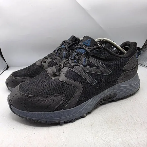 New Balance 410 V7 Mens 13 Black Blue Trail Running Shoes Hiking Camping Outdoor