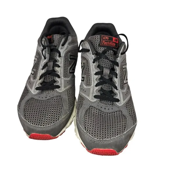 New Balance 470v3 Mens Running Shoes Size 7.5 Gray/Red TechRide Sneakers JH1776