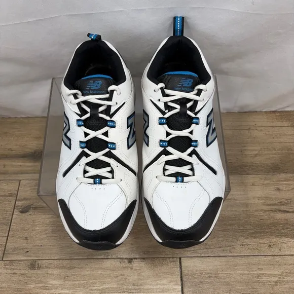 New Balance 608V5 XMX608WR5 Mens White Leather Lifestyle Sneakers Shoes 11 2E