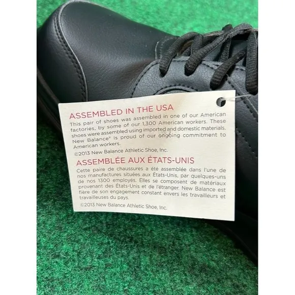 New Balance 674 Black Leather Athletic Shoes USA Made Women's‎ Size 11