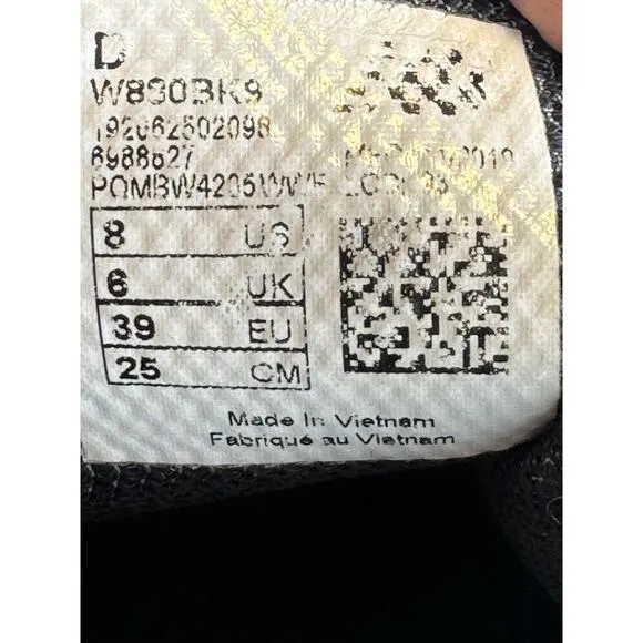 New Balance 880 Womens Black Gray Athletic Running Shoes Size 8 W880BK9