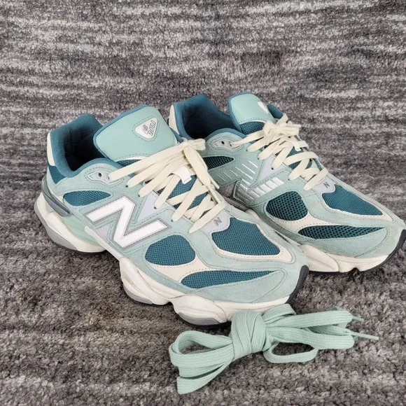 New Balance 9060 Teal White Lifestyle Running Shoes Sneakers Mens Sz 11