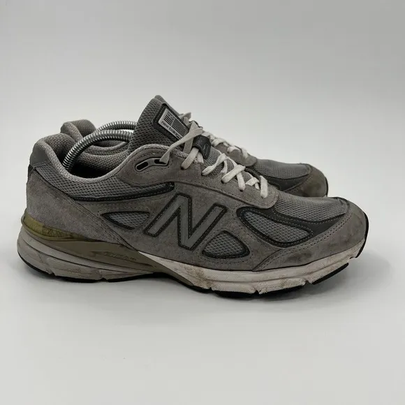 New Balance 990v4 Mens 10.5 Shoes Made in USA Castlerock Gray M990GL4 Sneakers