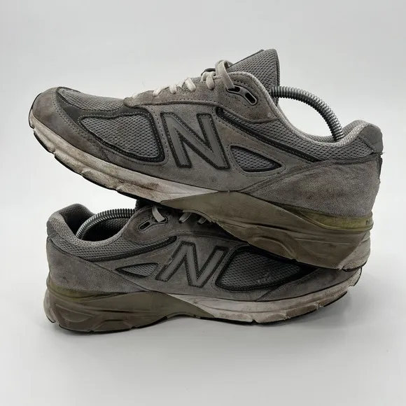 New Balance 990v4 Mens 10.5 Shoes Made in USA Castlerock Gray M990GL4 Sneakers